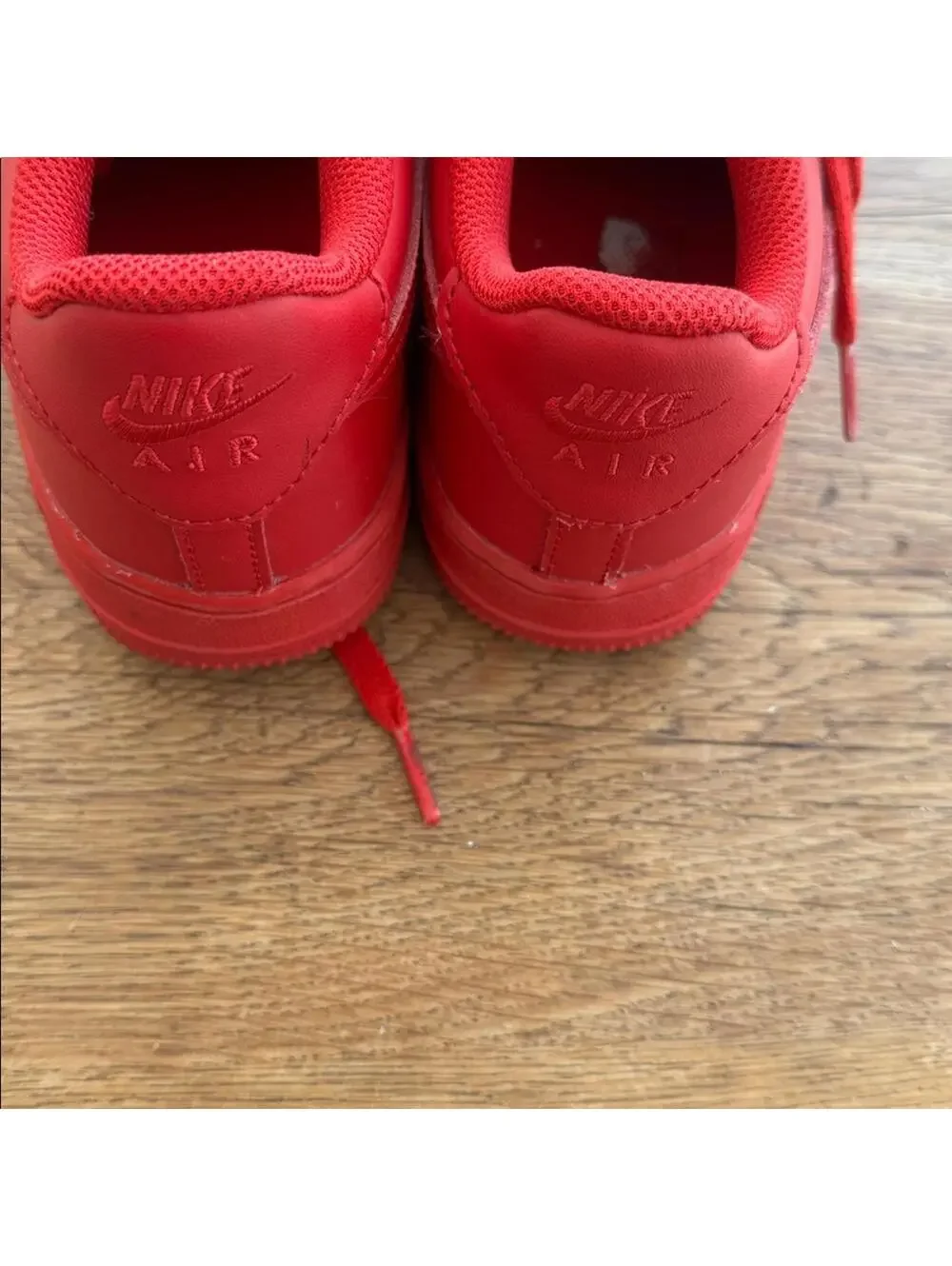 Nike Air Force 1 Triple Red Sneakers Youth 5.5